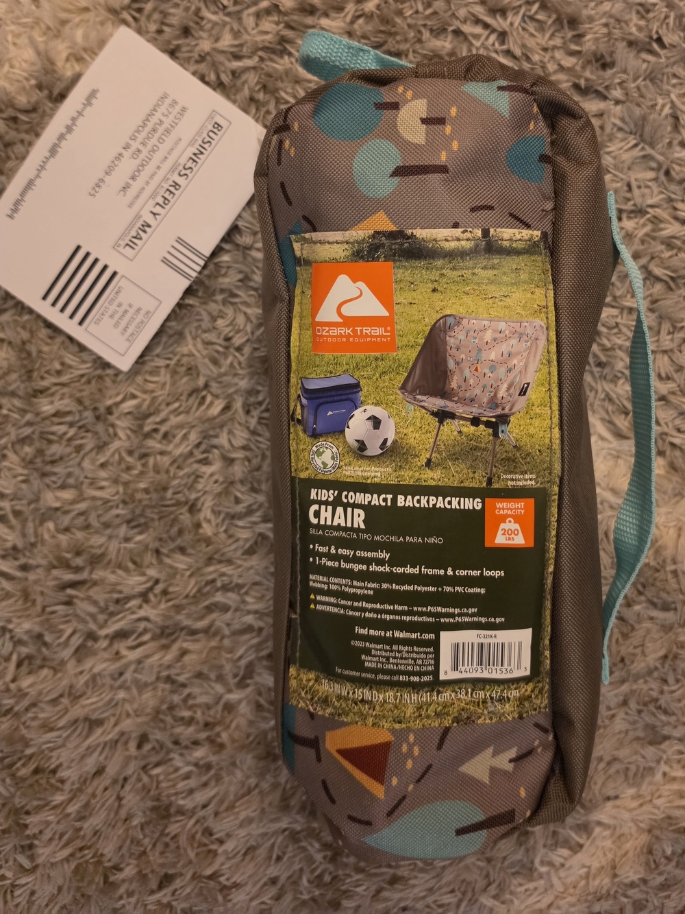 Ozark Trail Kids Backpacking Chair